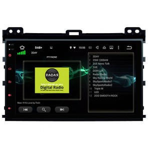 Toyota Land Cruiser Prado J120 Android 10 Autoradio Lettore DVD con 8-Core 4GB+64GB Touchscreen Bluetooth Comandi al volante Microfono DAB SD USB 4G LTE WiFi CarPlay - 9