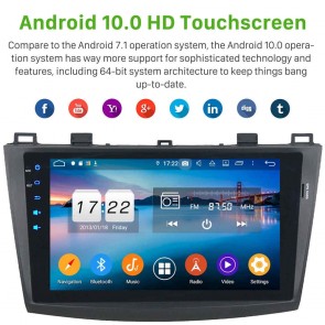 9" Android 10.0 Autoradio Navigatore GPS Specifico per Mazda 3 (2009-2013)-1