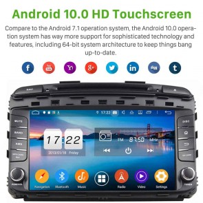 9" Android 10.0 Autoradio Navigatore GPS Specifico per Kia Sorento (2015-2019)-1