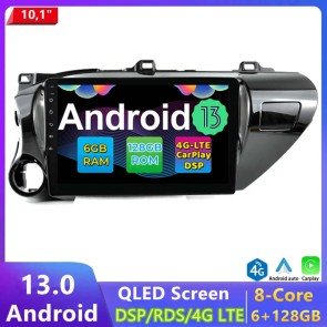10,1" Android 13.0 Car Stereo Navigatore GPS Navigazione per Toyota Hilux (2016-2020)-1