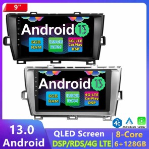 9" Android 13.0 Car Stereo Navigatore GPS Navigazione per Toyota Prius (2009-2015)-1