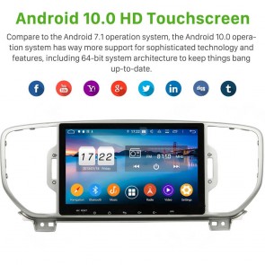 Kia Sportage Android 10 Autoradio Lettore DVD con 8-Core 4GB+64GB Touchscreen Bluetooth Comandi al volante Microfono DSP DAB CD SD USB 4G LTE WiFi MirrorLink OBD2 CarPlay - 9