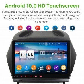 9" Android 10.0 Autoradio Navigatore GPS Specifico per Hyundai ix35 (2009-2015)-1