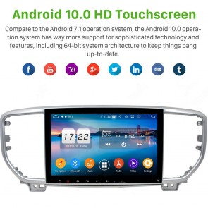 9" Android 10.0 Autoradio Navigatore GPS Specifico per Kia Sportage (Dal 2016)-1