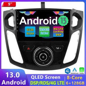 9" Android 13.0 Car Stereo Navigatore GPS Navigazione per Ford Focus 3 MK3 (2011-2018)-1