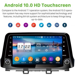 9" Android 10.0 Autoradio Navigatore GPS Specifico per Hyundai Kona (2017-2020)-1
