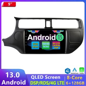 9" Android 13.0 Car Stereo Navigatore GPS Navigazione per Kia Rio (2011-2014)-1