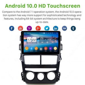 9" Android 10.0 Autoradio Navigatore GPS Specifico per Toyota Yaris (2017-2019)-1