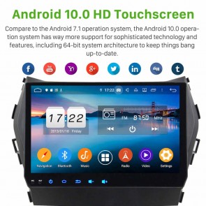 9" Android 10.0 Autoradio Navigatore GPS Specifico per Hyundai Santa Fe (2013-2018)-1