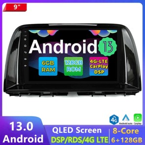 9" Android 13.0 Car Stereo Navigatore GPS Navigazione per Mazda 6 III (2012-2017)-1