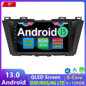 9" Android 13.0 Car Stereo Navigatore GPS Navigazione per Mazda 5 (2010-2015)-1