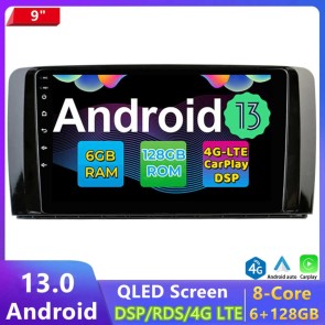 9" Android 14 Car Stereo Navigatore GPS Navigazione per Mercedes Classe R W251 (Dal 2006)-1