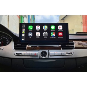 Audi A8 Android 13 Autoradio Lettore Stereo Navigazione GPS con 8GB+128GB Bluetooth vivavoce DAB DSP WiFi 4G Wireless CarPlay - 12,3