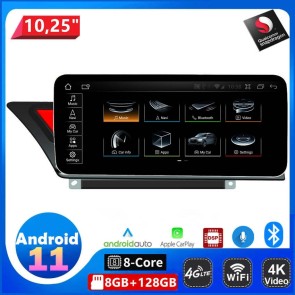 Audi S4 B8 Android 11.0 Autoradio Lettore DVD con 8-Core 8GB+128GB Touchscreen Bluetooth Controllo del volante Microfono DAB SWC USB WiFi 4G LTE CarPlay Android Auto - 12,5