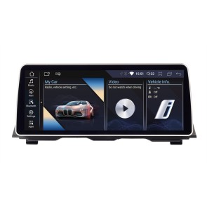 BMW Serie 5 F10 Android 13.0 Autoradio Lettore DVD con 8-Core 8GB+128GB Touchscreen Bluetooth Controllo del volante Microfono DAB DSP USB WiFi 4G LTE CarPlay Android Auto - 12,3