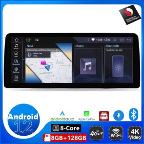 12,3" Android 12.0 Autoradio di Navigazione GPS Auto Stereo per BMW F30 (2017-2020)-1