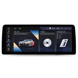 BMW Serie 3 F30 Android 13.0 Autoradio Lettore DVD con 8-Core 8GB+128GB Touchscreen Bluetooth Controllo del volante Microfono DAB DSP USB WiFi 4G LTE CarPlay Android Auto - 12,3