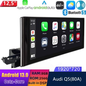 12,5" Android 13.0 Autoradio con Navigatore GPS Auto Stereo per Audi Q5 80A (2017-2021)-1