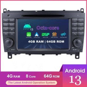 7" Android 13.0 Autoradio DVD Navigatore GPS per Mercedes CLK W209 (2005-2012)-1