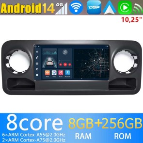 10,25" Android 14.0 Autoradio con Navigatore GPS per Mercedes Sprinter W907 (2018-2022)-1