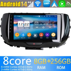 9" Android 14.0 Autoradio Navigatore GPS Specifico per Kia Soul (Dal 2019)-1