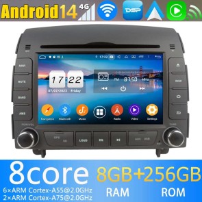 Android 14.0 Autoradio Navigatore GPS Specifico per Hyundai Sonata (2004-2009)-1