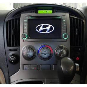 Hyundai H1 Android 14 Autoradio Navigazione GPS Auto Stereo Lettore Multimediale con 8+256GB Bluetooth DAB DSP USB 4G WiFi Telecamere 360° CarPlay Android Auto - Android 14.0 Autoradio con Navigatore GPS per Hyundai H1 (2007-2016)