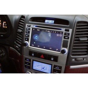 Hyundai Santa Fe Android 14 Autoradio Navigazione GPS Auto Stereo Lettore Multimediale con 8+256GB Bluetooth DAB DSP USB 4G WiFi Telecamere 360° CarPlay Android Auto - Android 14.0 Autoradio con Navigatore GPS per Hyundai Santa Fe 2 (2006-2012)