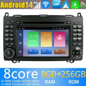 9" Android 14.0 Autoradio con Navigatore GPS per Mercedes Vito W639 (2006-2018)-1