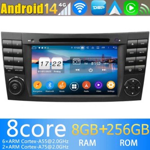 Mercedes CLS W219 Android 13 Autoradio Lettore DVD con 8GB+128GB Bluetooth Comandi al volante DSP DAB USB 4G WiFi OBD2 CarPlay - 8