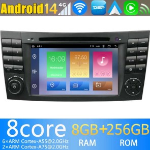 8" Android 14.0 Autoradio con Navigatore GPS per Mercedes CLS W219 (2003-2010)-1