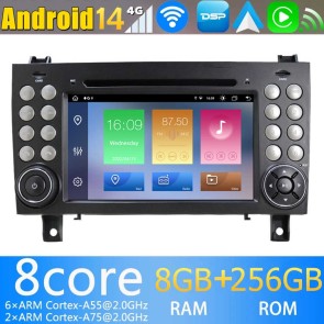 8" Android 14.0 Autoradio con Navigatore GPS per Mercedes SLK R171 (2004-2010)-1
