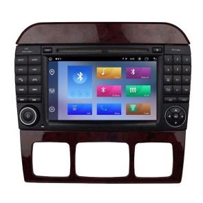Mercedes Classe S W220 Android 14 Autoradio Navigazione GPS Auto Stereo Lettore Multimediale con 8+256GB Bluetooth DAB DSP USB 4G WiFi Telecamere 360° CarPlay Android Auto - 7