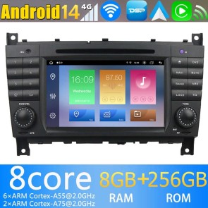 8" Android 14.0 Autoradio con Navigatore GPS per Mercedes CLK W209 (2005-2011)-1