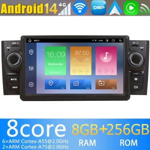 7" Android 14.0 Autoradio con Navigatore GPS per Fiat Punto (2005-2012)-1