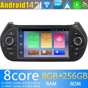 7" Android 14.0 Autoradio con Navigatore GPS per Fiat Qubo (2008-2017)-1