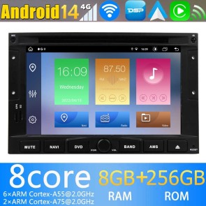 7" Android 14.0 Autoradio con Navigatore GPS per Peugeot 5008 (Dal 2009)-1