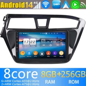 9" Android 13.0 Autoradio Navigatore GPS Specifico per Hyundai i20 (Dal 2014)-1