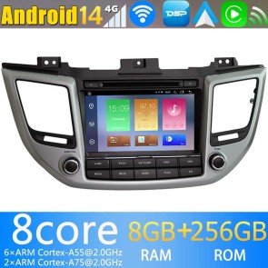 8" Android 14.0 Autoradio con Navigatore GPS per Hyundai Tucson (2015-2017)-1