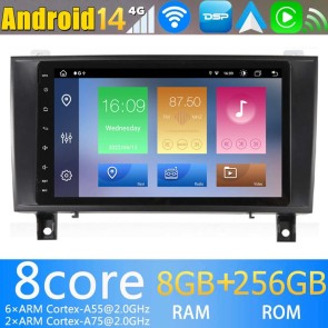 Mercedes SLK R171 Android 14 Autoradio Navigazione GPS Auto Stereo Lettore Multimediale con 8+256GB Bluetooth DAB DSP USB 4G WiFi Telecamere 360° CarPlay Android Auto - 8