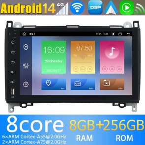 Mercedes Vito Android 14 Autoradio Navigazione GPS Auto Stereo Lettore Multimediale con 8+256GB Bluetooth DAB DSP USB 4G WiFi Telecamere 360° CarPlay Android Auto - 9