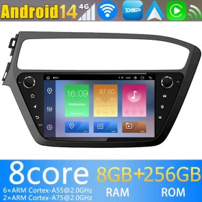 9" Android 14.0 Autoradio con Navigatore GPS per Hyundai i20 (2018-2021)-1