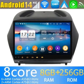 9" Android 13.0 Autoradio Navigatore GPS Specifico per Hyundai ix35 (2009-2015)-1