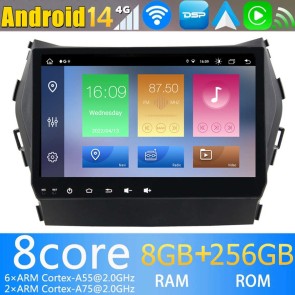 9" Android 14.0 Autoradio con Navigatore GPS per Hyundai Santa Fe (2013-2018)-1