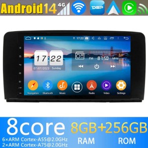 9" Android 13.0 Autoradio Navigatore GPS Specifico per Mercedes Classe R W251 (2006-2016)-1