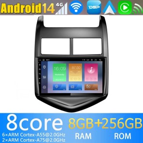 9" Android 14.0 Autoradio con Navigatore GPS per Chevrolet Aveo (2012-2015)-1