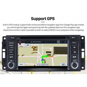 Dodge Nitro S300 Android 9.0 Autoradio Lettore DVD con Octa-Core Touchscreen Vivavoce Bluetooth Microfono DAB RDS CD SD USB AUX 4G WiFi TV OBD MirrorLink CarPlay - S300 Android 9.0 Autoradio Navigatore GPS Specifico per Dodge Nitro (Dal 2007)