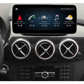 Mercedes W246 Android 13.0 Autoradio Lettore Multimediale Navigazione GPS con 8-Core 8GB+256GB Touchscreen Bluetooth vivavoce SWC DAB USB WiFi 4G LTE CarPlay - 12,5