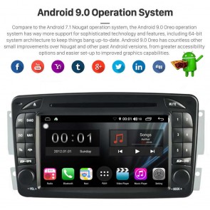 S300 Android 9.0 Autoradio Navigatore GPS Specifico per Mercedes Classe M W163 (1998-2005)-1