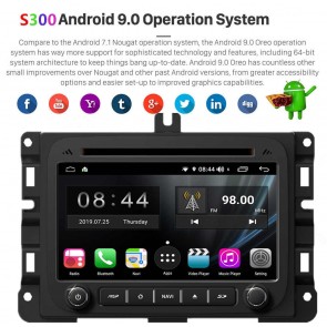 S300 Android 9.0 Autoradio Navigatore GPS Specifico per Dodge RAM 1500/2500/3500 (Dal 2013)-1